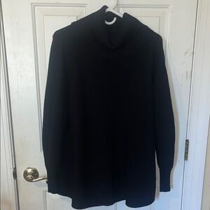 Cyrus Black Ribbed Sweater Womens 1X